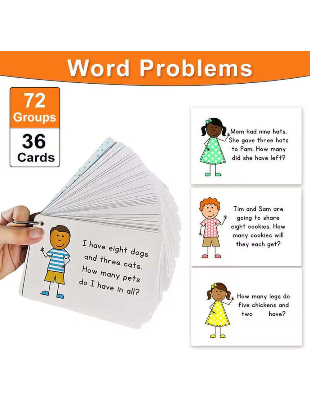 Groups Sentences Answer Questions Card Kids English FlashCards Pocket Card